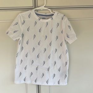 Old Navy- Lightening Bolts -Short Sleeve Tee-size S (6-7)